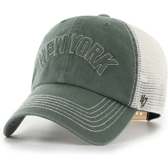 Καπέλο trucker πράσινο Clean Up Trailer Script Mesh των New York Yankees MLB της 47 Brand
