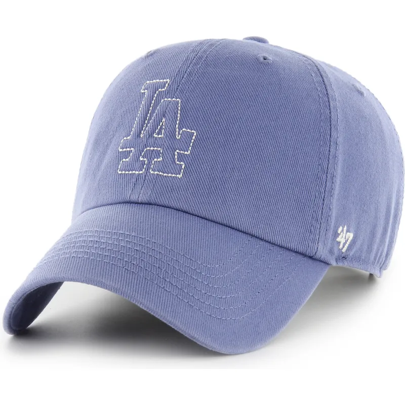 shapka-izvita-sinya-reguliruema-clean-up-trailer-na-los-angeles-dodgers-mlb-ot-47-brand