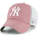 shapka-izvita-traker-roza-snapbek-clean-up-trawler-na-new-york-yankees-mlb-ot-47-brand