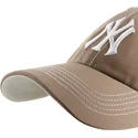 gorra-curva-marron-ajustable-clean-up-contrast-stitch-de-new-york-yankees-mlb-de-47-brand