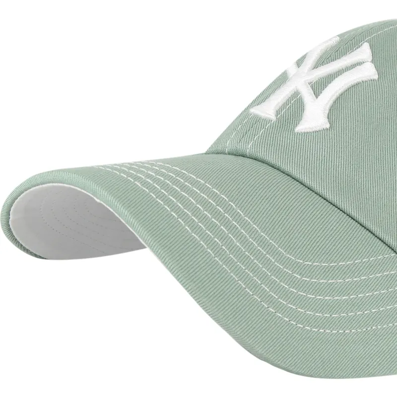 gron-justerbar-curved-kasket-clean-up-contrast-stitch-fra-new-york-yankees-mlb-fra-47-brand