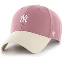 shapka-izvita-roza-reguliruema-mvp-base-runner-two-tone-legend-na-new-york-yankees-mlb-ot-47-brand