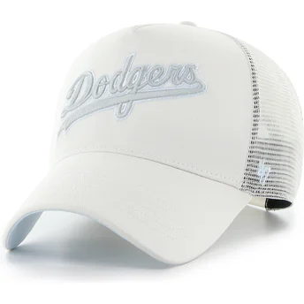 Шапка извита шапка тракер бежов снапбек Offside DT Soft Glow Script на Los Angeles Dodgers MLB от 47 Brand