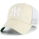 shapka-izvita-traker-bezhov-snapbek-clean-up-trawler-na-new-york-yankees-mlb-ot-47-brand