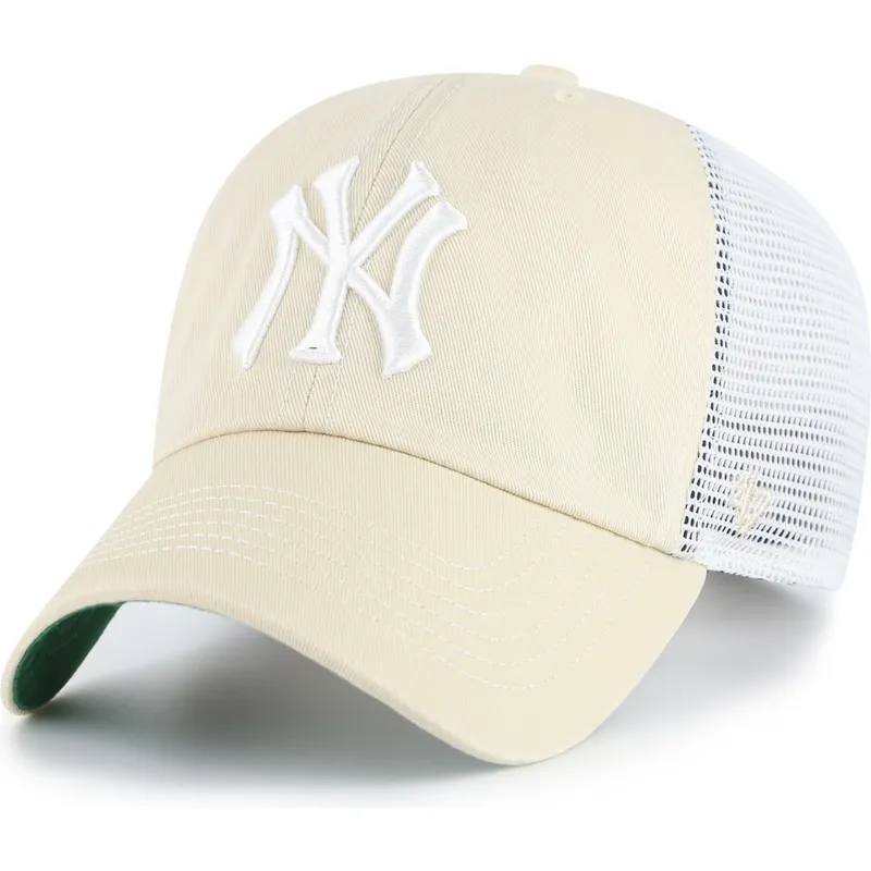 shapka-izvita-traker-bezhov-snapbek-clean-up-trawler-na-new-york-yankees-mlb-ot-47-brand