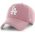 shapka-izvita-roza-reguliruema-clean-up-contrast-stitch-na-los-angeles-dodgers-mlb-ot-47-brand