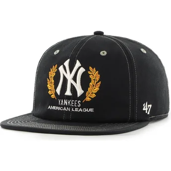 Μαύρο επίπεδο καπέλο snapback Captain RL Keepsake των New York Yankees MLB από 47 Brand