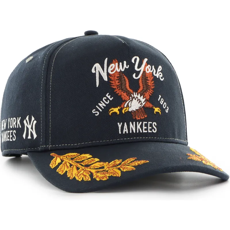 shapka-izvita-tmnosin-snapbek-hitch-keepsake-na-new-york-yankees-mlb-ot-47-brand