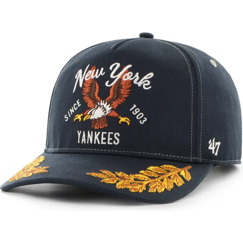 shapka-izvita-tmnosin-snapbek-hitch-keepsake-na-new-york-yankees-mlb-ot-47-brand