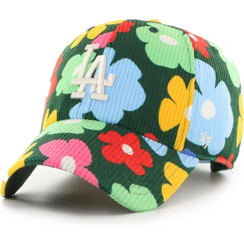 Πράσινο καπέλο με καμπύλη γείσο ρυθμιζόμενο Clean Up Gallery Cord των Los Angeles Dodgers MLB της 47 Brand