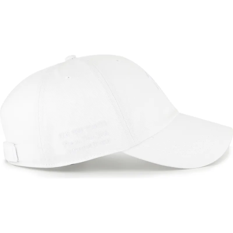 47-brand-curved-brim-white-logo-clean-up-contemporary-two-tone-new-york-yankees-mlb-white-adjustable-cap