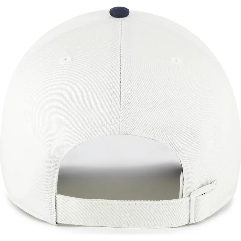 buet-beige-og-marinebla-justerbar-kasket-clean-up-contemporary-two-tone-fra-new-york-yankees-mlb-fra-47-brand