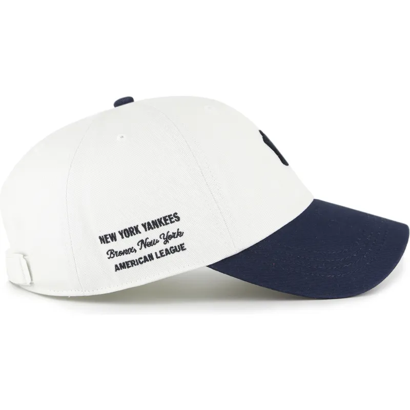 shapka-izvita-bezhov-reguliruem-clean-up-contemporary-two-tone-na-new-york-yankees-mlb-ot-47-brand