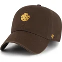 casquette-courbee-marron-ajustable-cookie-clean-up-food-base-runner-icon-47-brand