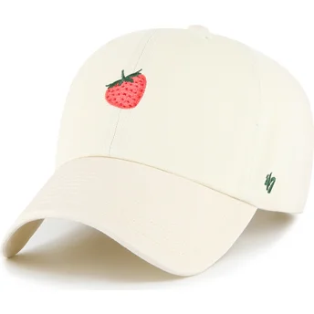 Шапка извита бежов adjustable strap на Gorra curva beige ajustable Strawberry Cookie Clean Up Food Base Runner Icon от 47 Brand