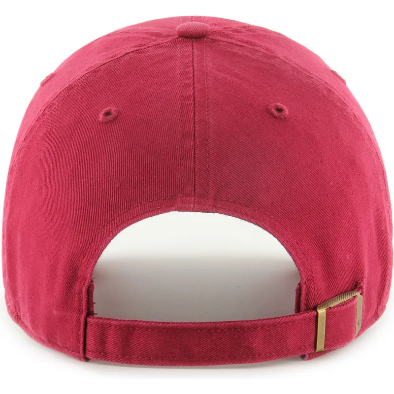 casquette-courbee-rouge-fonce-ajustable-clean-up-new-york-yankees-mlb-47-brand