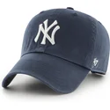 shapka-izvita-tmnosin-reguliruem-clean-up-na-new-york-yankees-mlb-ot-47-brand