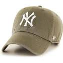 shapka-izvita-zelena-reguliruem-clean-up-sandalwood-na-new-york-yankees-mlb-ot-47-brand