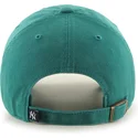 casquette-courbee-verte-ajustable-clean-up-tailgate-teal-new-york-yankees-mlb-47-brand
