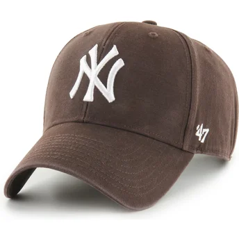 47 Brand Curved Brim MVP Legend New York Yankees MLB Brown Adjustable Cap