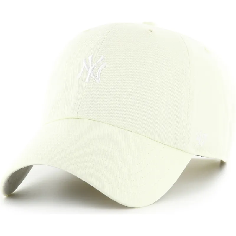 47-brand-curved-brim-clean-up-base-runner-new-york-yankees-mlb-svetlozhlta-reguliruema-shapka