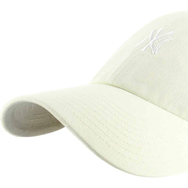 47-brand-curved-brim-clean-up-base-runner-new-york-yankees-mlb-svetlozhlta-reguliruema-shapka