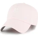 shapka-izvita-roza-reguliruema-clean-up-base-runner-na-new-york-yankees-mlb-ot-47-brand