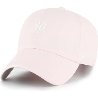 47 Brand Шапка с Извита Козирка Clean Up Base Runner New York Yankees MLB Светло Розова Регулируема