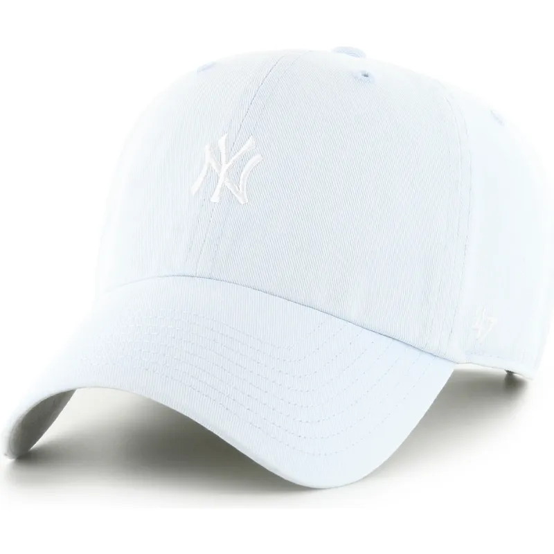 gorra-curva-azul-claro-ajustable-clean-up-base-runner-de-new-york-yankees-mlb-de-47-brand