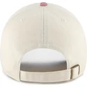 buet-beige-og-lyserod-justerbar-kasket-clean-up-base-runner-two-tone-fra-new-york-yankees-mlb-fra-47-brand