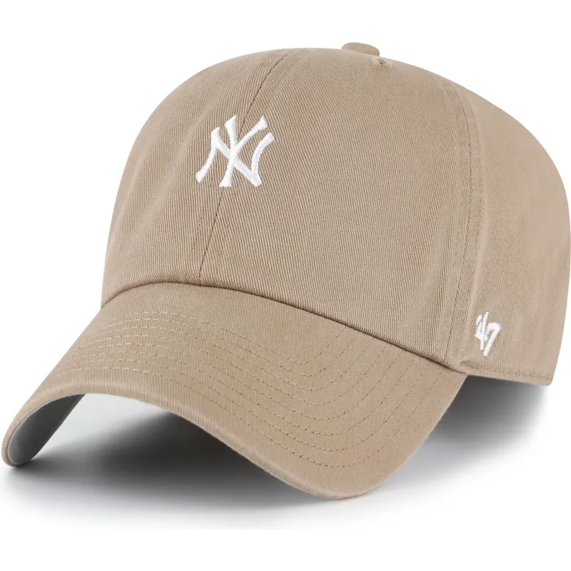 gorra-curva-marron-ajustable-clean-up-base-runner-de-new-york-yankees-mlb-de-47-brand