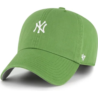 Шапка извита зелена регулируем Clean Up Base Runner Fatigue Green на New York Yankees MLB от 47 Brand