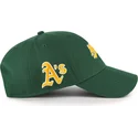 shapka-izvita-zelena-reguliruema-mvp-ballpark-script-shot-na-oakland-athletics-mlb-ot-47-brand