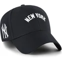 morkebla-justerbar-kurvet-kasket-mvp-ballpark-script-shot-fra-new-york-yankees-mlb-fra-47-brand
