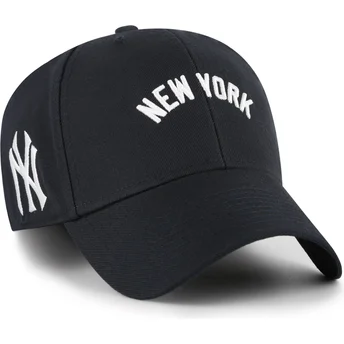 Шапка извита тъмносин регулируем MVP Ballpark Script Shot на New York Yankees MLB от 47 Brand