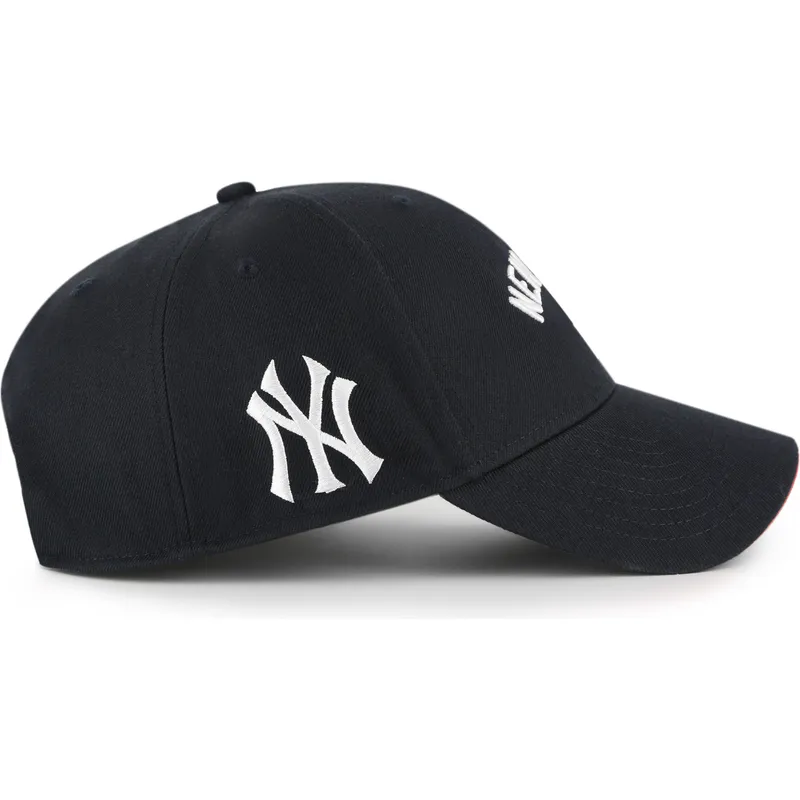 shapka-izvita-tmnosin-reguliruema-mvp-ballpark-script-shot-na-new-york-yankees-mlb-ot-47-brand