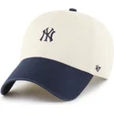 shapka-izvita-bezhov-reguliruem-clean-up-base-runner-sure-shot-two-tone-na-new-york-yankees-mlb-ot-47-brand