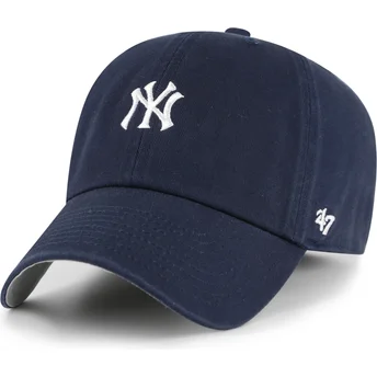 47 Brand Curved Brim Clean Up Base Runner New York Yankees MLB Тъмносиня Регулируема Шапка