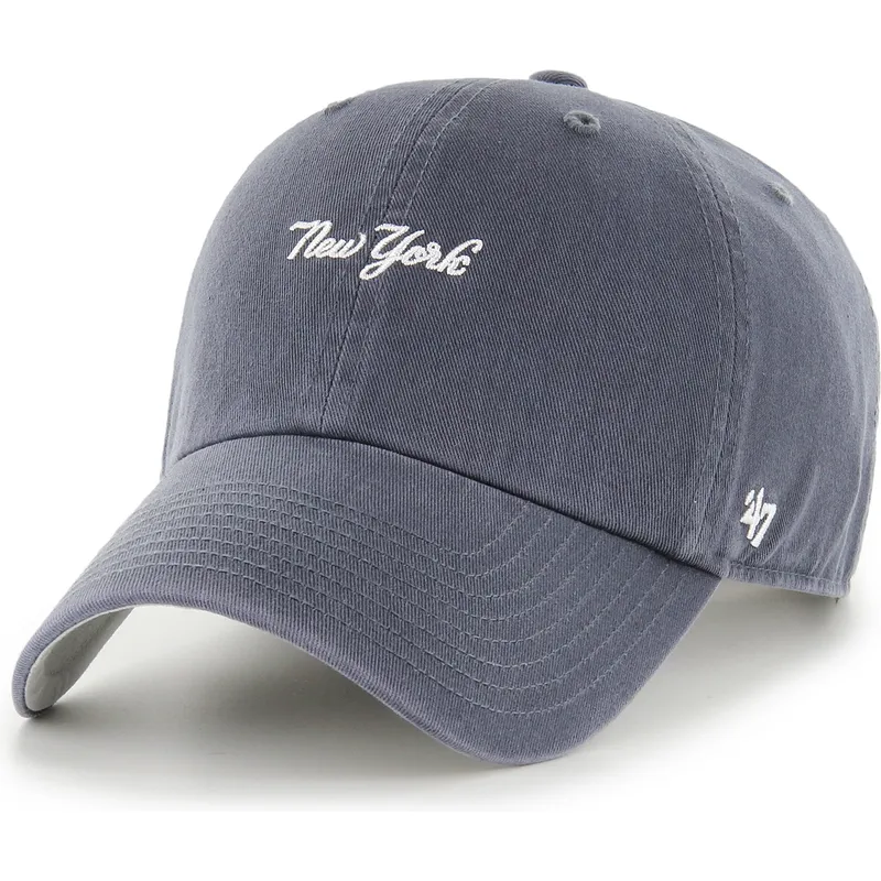 shapka-izvita-tmnosin-reguliruem-clean-up-base-runner-script-na-new-york-yankees-mlb-ot-47-brand