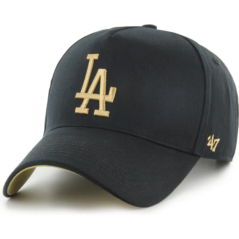 shapka-izvita-cherna-snapbek-mvp-dt-sure-shot-two-tone-cotton-na-los-angeles-dodgers-mlb-ot-47-brand