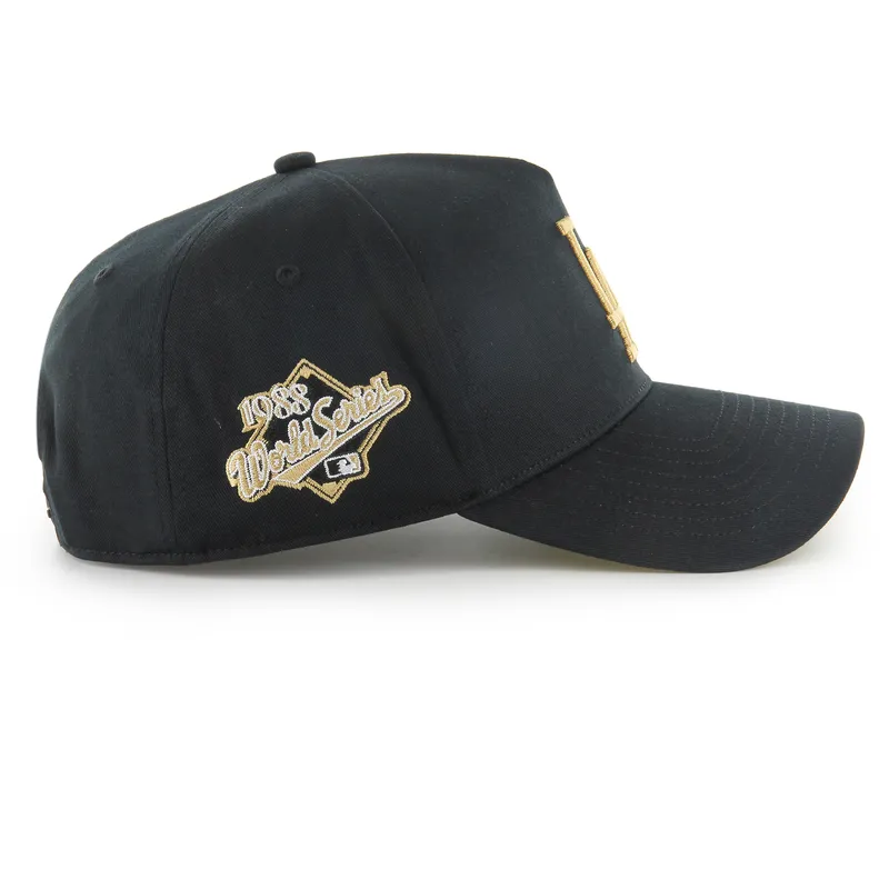 shapka-izvita-cherna-snapbek-mvp-dt-sure-shot-two-tone-cotton-na-los-angeles-dodgers-mlb-ot-47-brand
