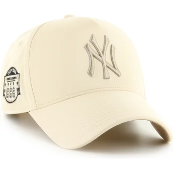 47 Brand Извита периферия MVP DT Sure Shot Two Tone Cotton New York Yankees MLB Бежова шапка с копче Snapback с бежово лого
