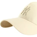 buet-beige-snapback-kasket-med-beige-logo-mvp-dt-sure-shot-two-tone-cotton-fra-new-york-yankees-mlb-fra-47-brand