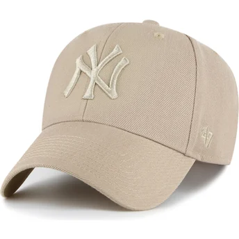 Шапка извита каки снапбек MVP на New York Yankees MLB от 47 Brand