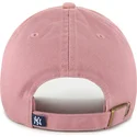 casquette-courbee-rose-ajustable-avec-logo-rose-clean-up-new-york-yankees-mlb-47-brand