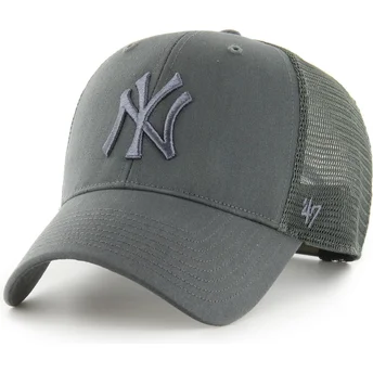 Grå trucker-kasket med gråt MVP Branson-logo fra New York Yankees MLB fra 47 Brand