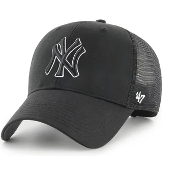 Шапка извита тракер черна снапбек Outline MVP Branson на New York Yankees MLB от 47 Brand