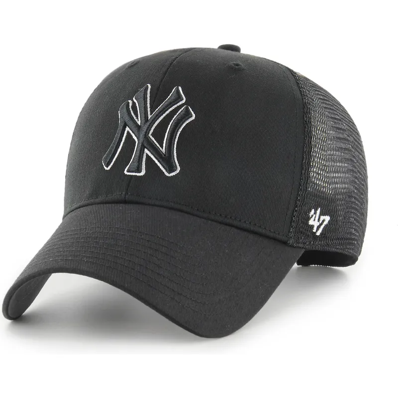 shapka-izvita-traker-cherna-snapbek-outline-mvp-branson-na-new-york-yankees-mlb-ot-47-brand