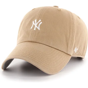 47 Brand Curved Brim Clean Up Base Runner New York Yankees MLB Каки Регулируема Шапка