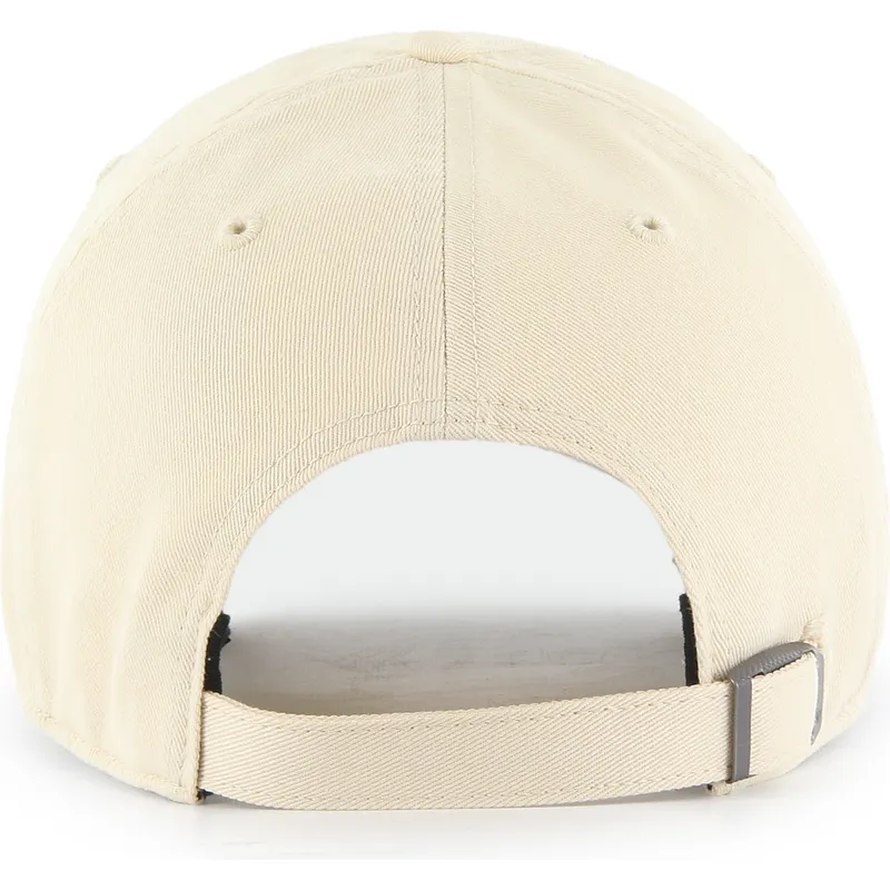 casquette-courbee-beige-ajustable-avec-logo-bleu-clean-up-base-runner-los-angeles-dodgers-mlb-47-brand